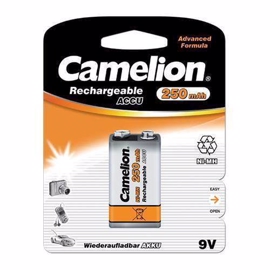 Camelion Genopladelig 9 Volt batteri 250 mAh 